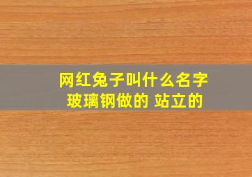 网红兔子叫什么名字 玻璃钢做的 站立的